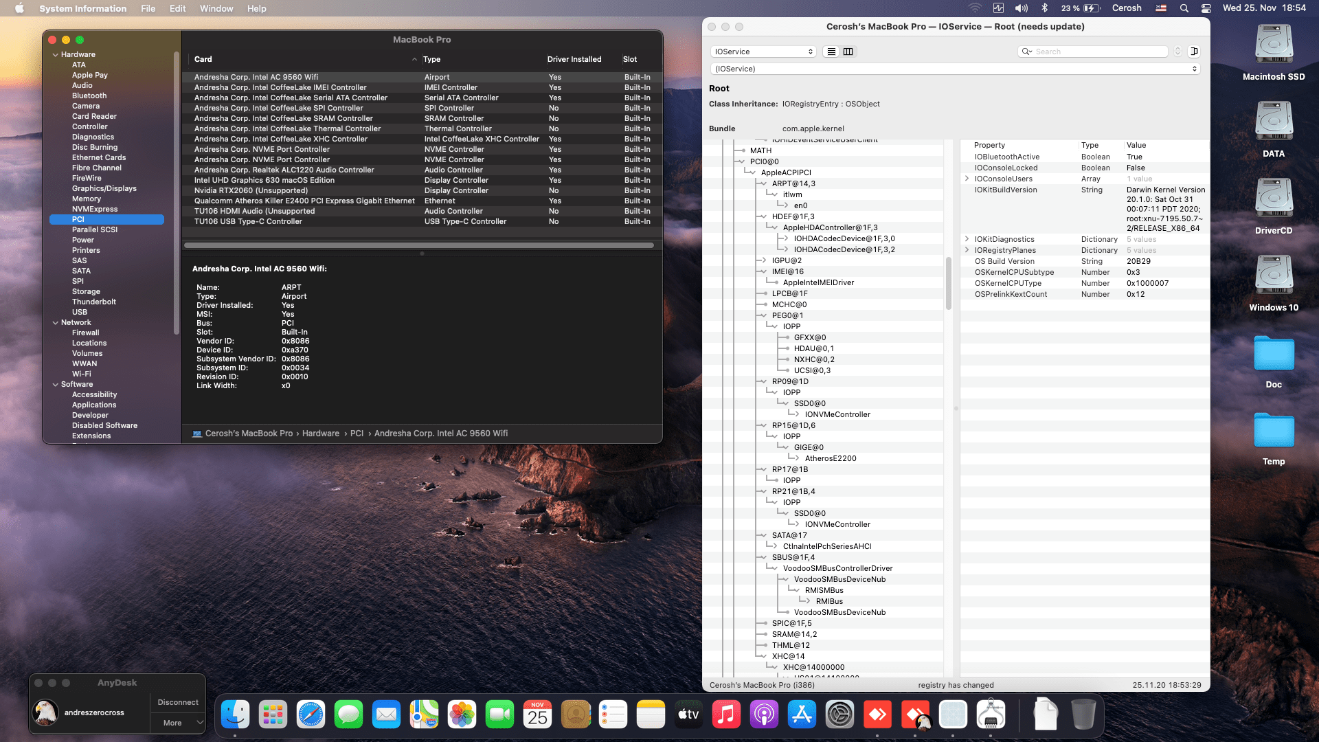 MSI GL63 8SE 071 [CoffeeLake   Intel UHD 630 + RTX 2060]   OpenCore 9